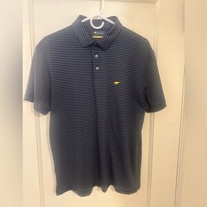 Classic Navy Striped Polo by Jack Nicklaus